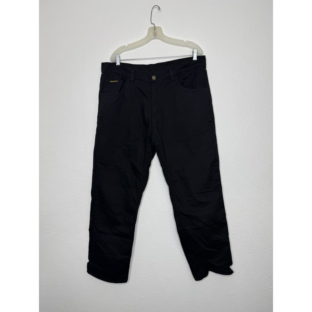Scorpion EXO Covert Moto Denim Jeans Kevlar Lined Black Sz 38 Relaxed Fit Biker